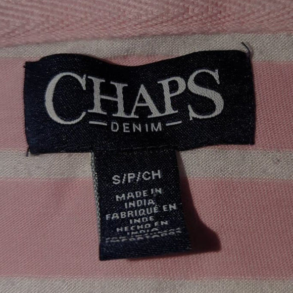 EUC Chaps Pink Red Hoodie Sweater Cotton Blend Womens S - Picture 3 of 4